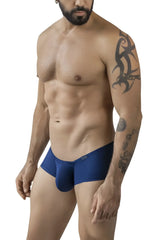 Men’s navy blue clever 229962 athletic briefs with snug fit and contoured design in multi-colored 3pk australian latin trunks
