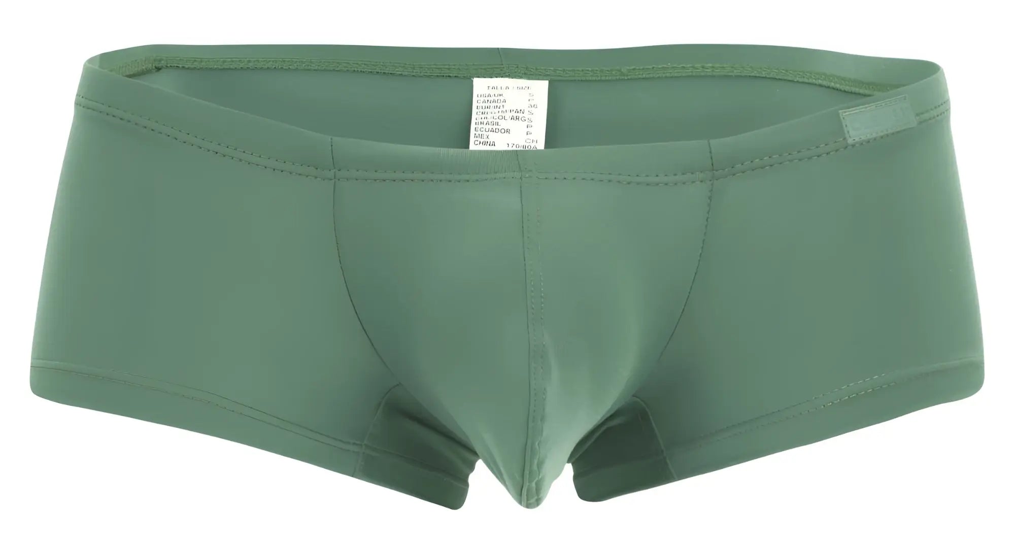 Olive green men’s briefs with smooth stretchy fabric in clever 229962 3pk australian latin trunks multi-colored set