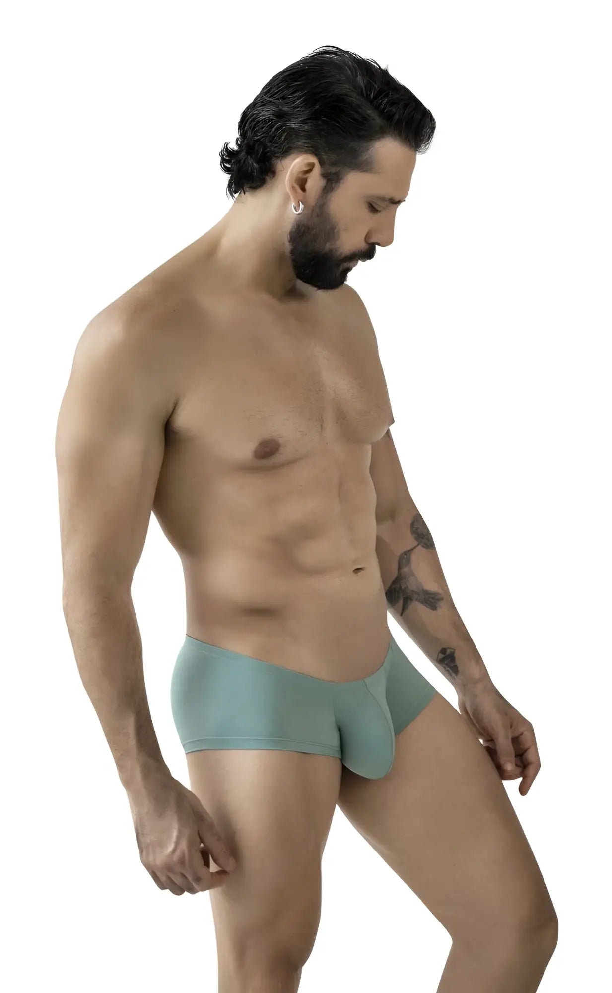 A sleek light teal men’s brief from clever 229962 3pk australian latin trunks with smooth fabric and modern cut