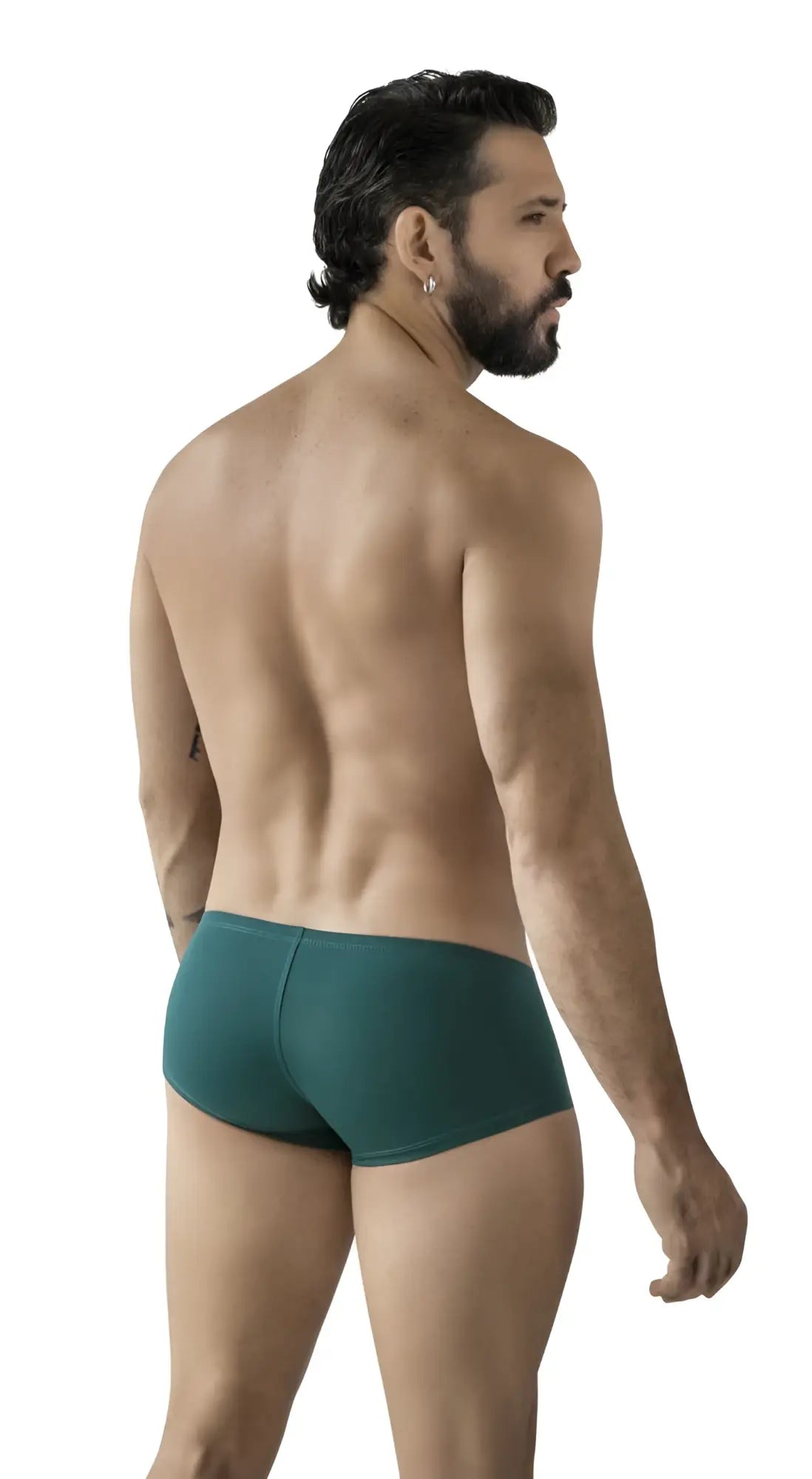 Teal-colored form-fitting clever 229963 australian latin briefs with smooth fabric finish in multi-colored 3pk
