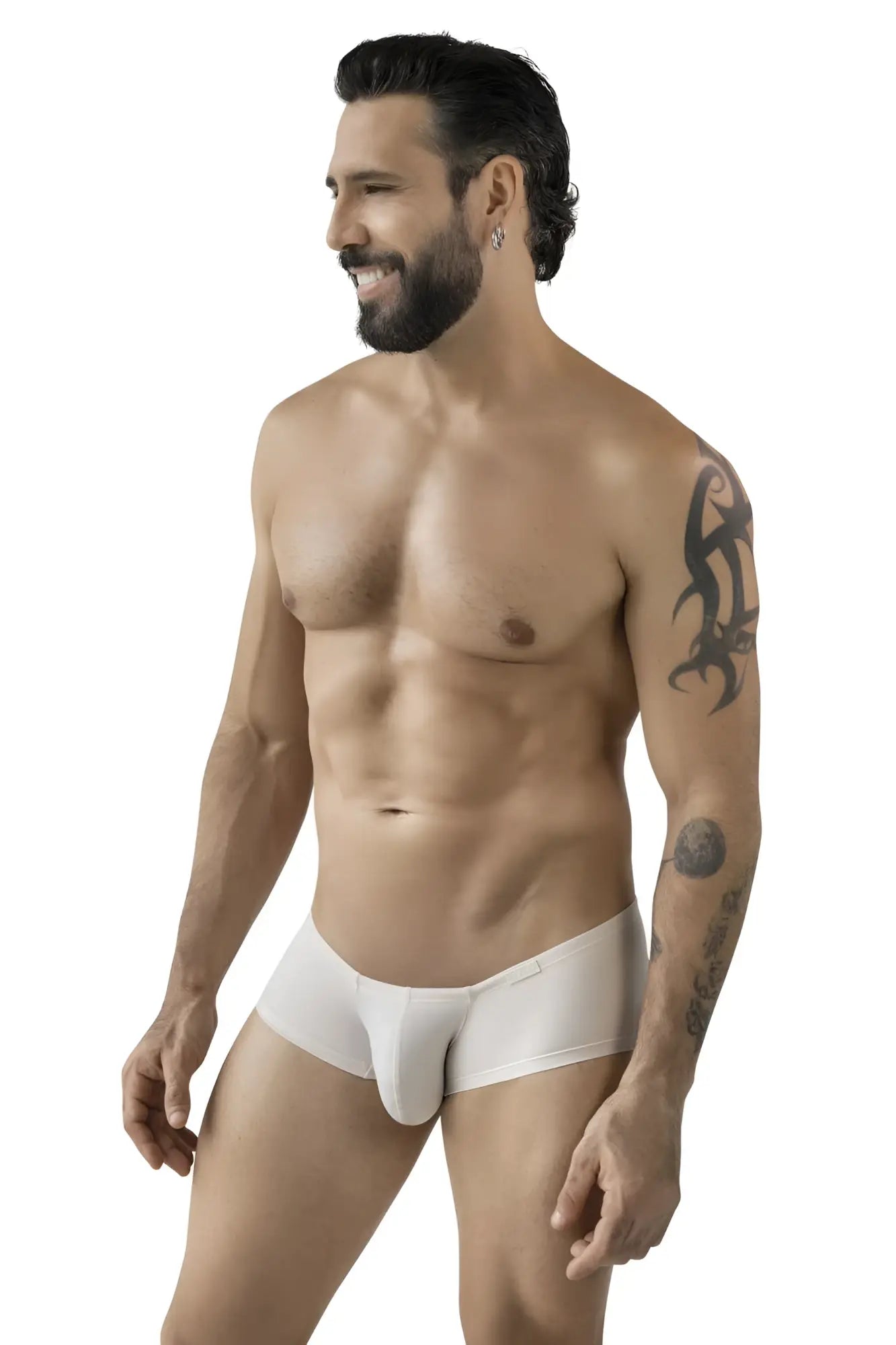 White men’s briefs with smooth form-fitting design in multi-colored clever 229963 3pk australian latin trunks