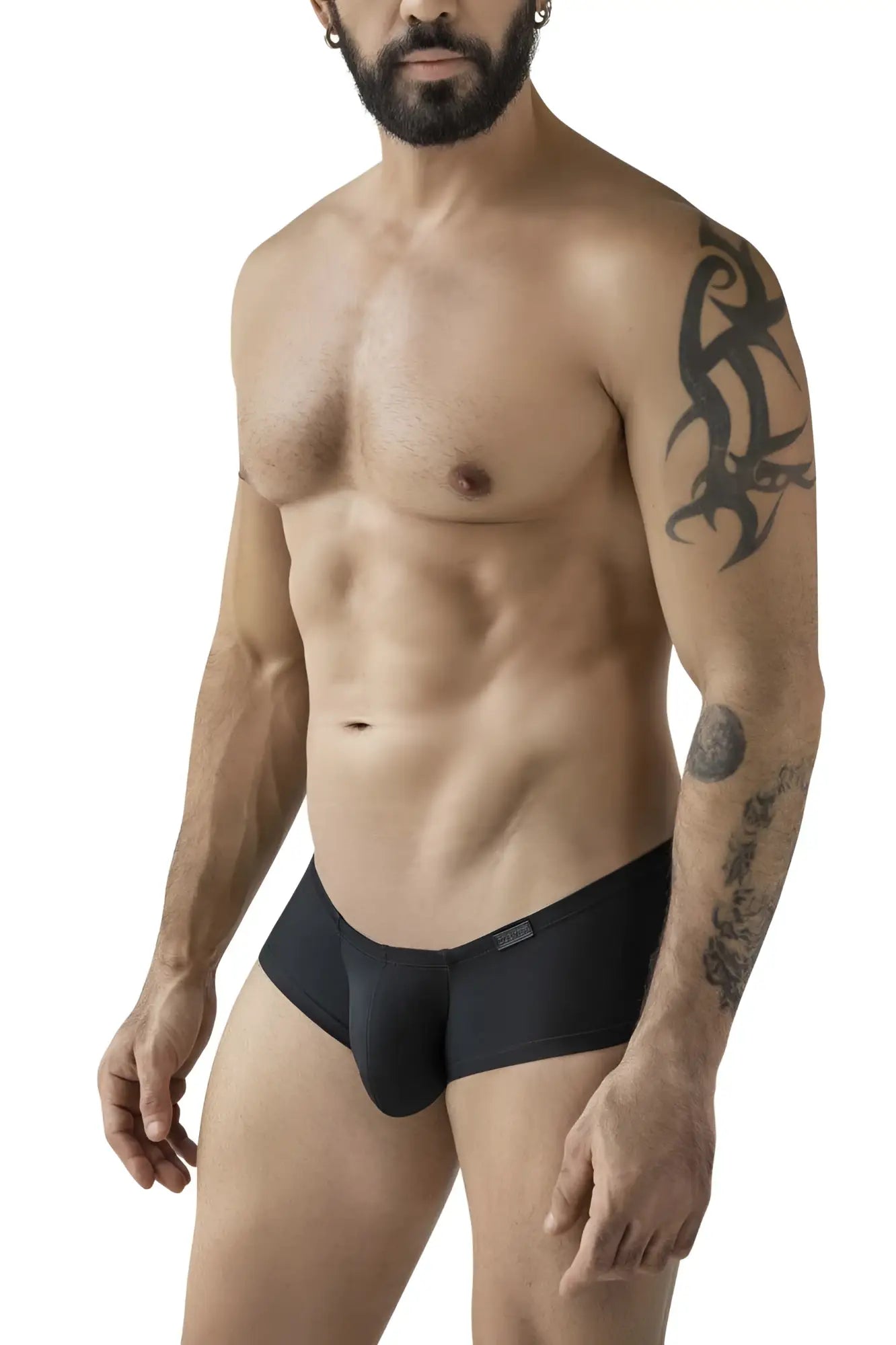 Black mens briefs clever 229964 3pk australian latin trunks multicolored with smooth form fitting design and brand tag