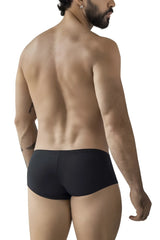 Black clever 229964 3pk australian latin trunks with smooth form-fitting fabric and subtle waistband seam in multi-colored