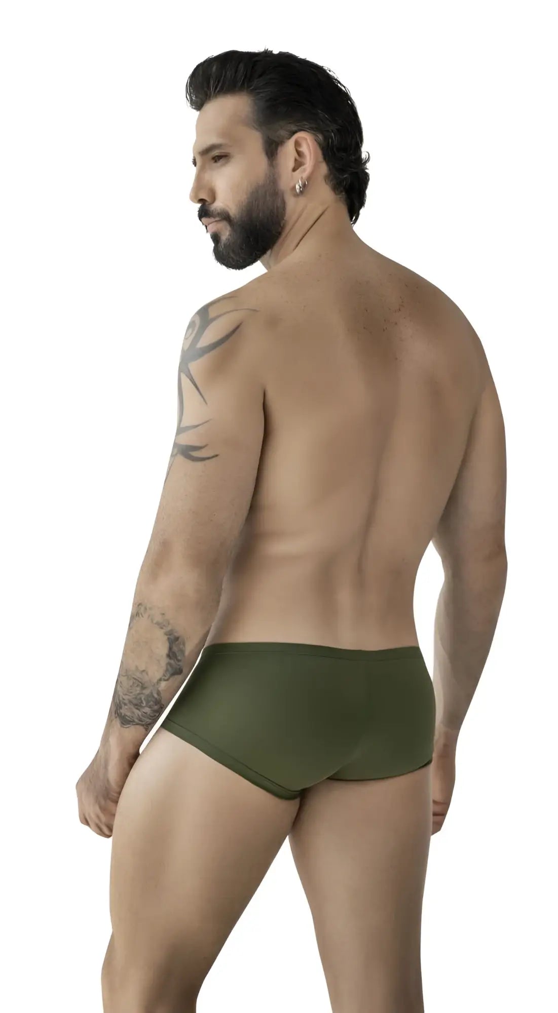 Olive green briefs from clever 229964 3pk australian latin trunks multi-colored stretch fabric for everyday comfort