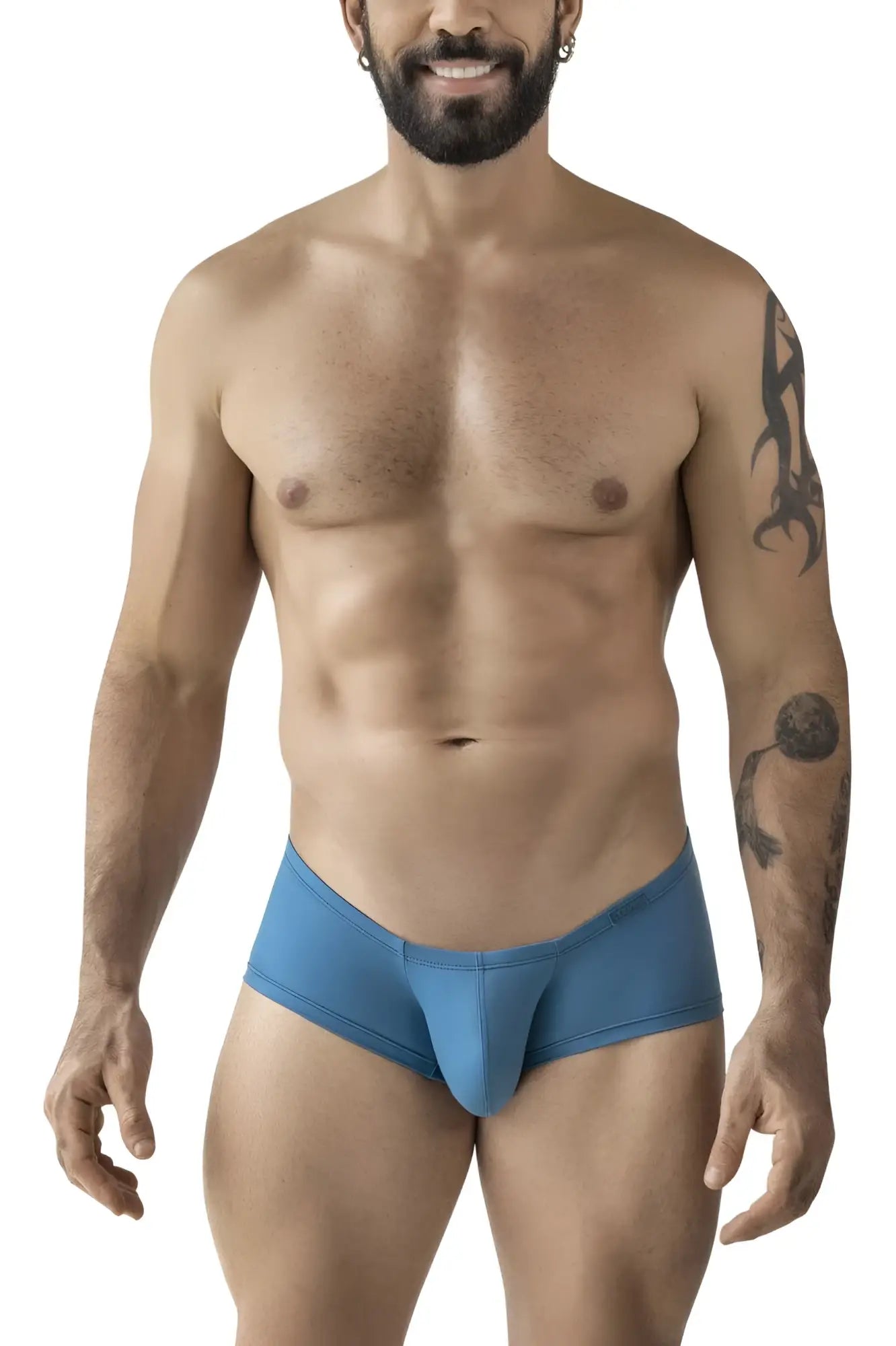 Blue clever 229965 australian latin athletic briefs with snug form-fitting design in multi-colored trunks pack