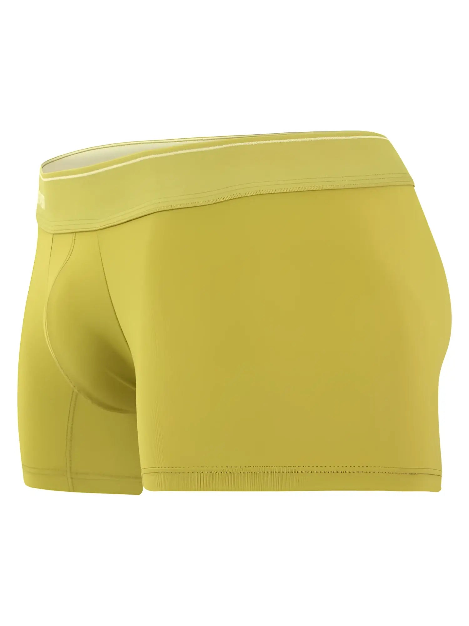 Clever 26008 atenea boxer briefs in mustard yellow with ribbed texture and matching elastic waistband