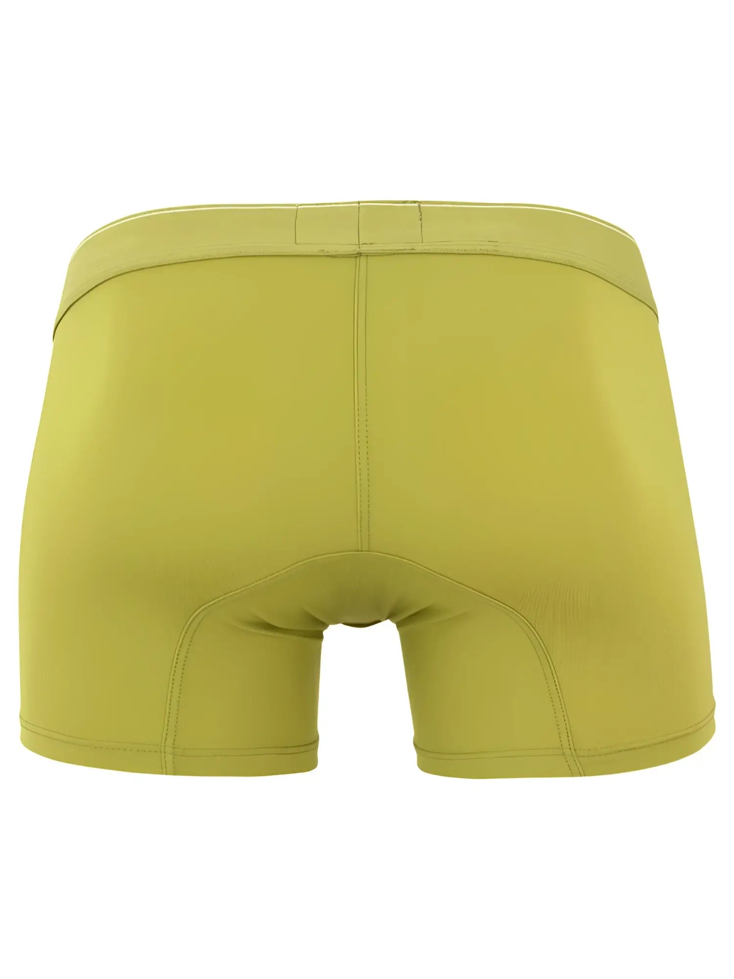 A pair of clever 26008 atenea boxer briefs in green with seamless fabric and contoured design for comfort