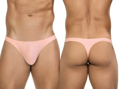 Pink mesh clever 26020 apolo thong in orange with a smooth seamless design shown from the back side