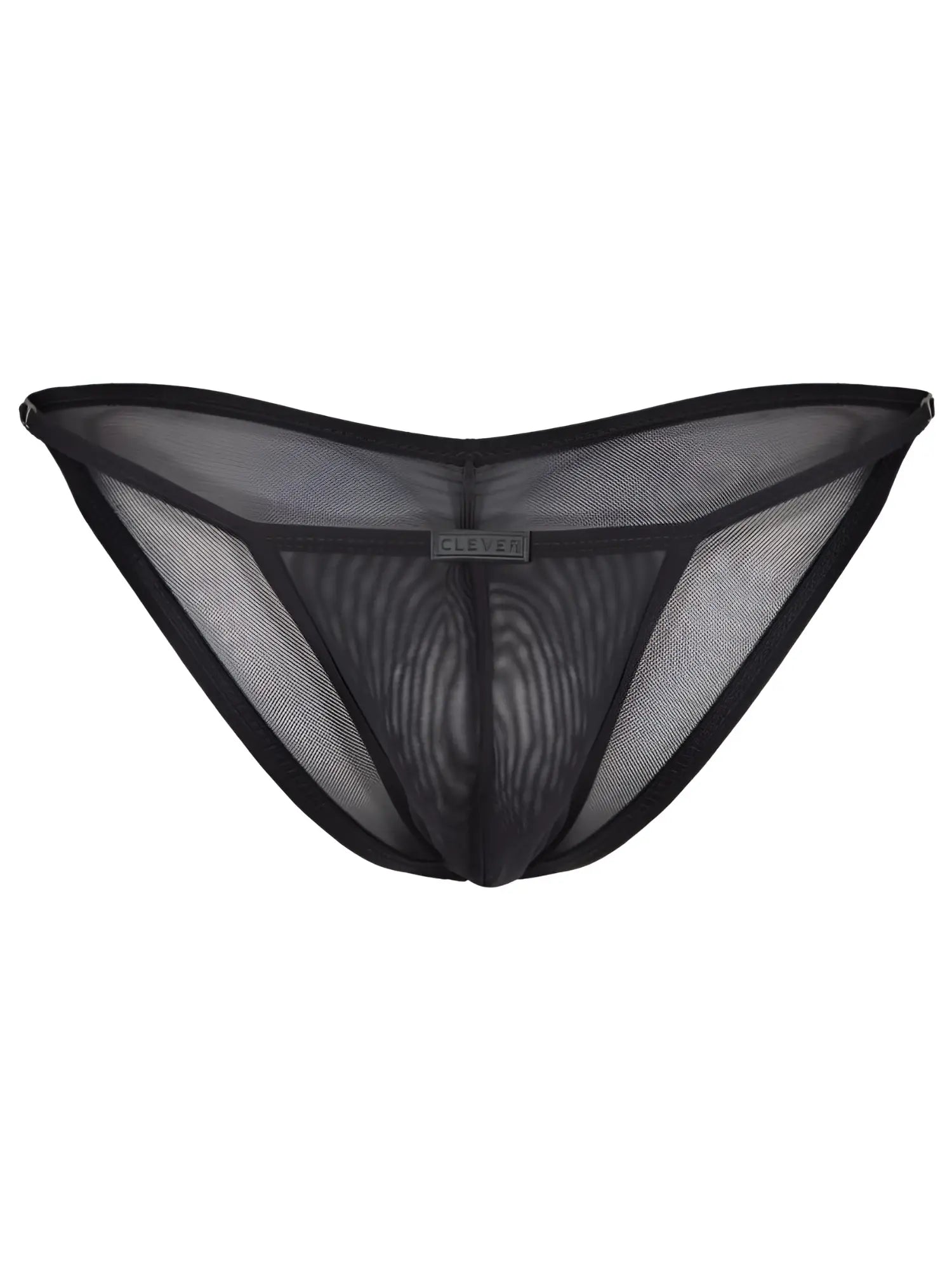 Black mesh thong clever 26057 eos bikini with sleek form-fitting design and reinforced edges in color black