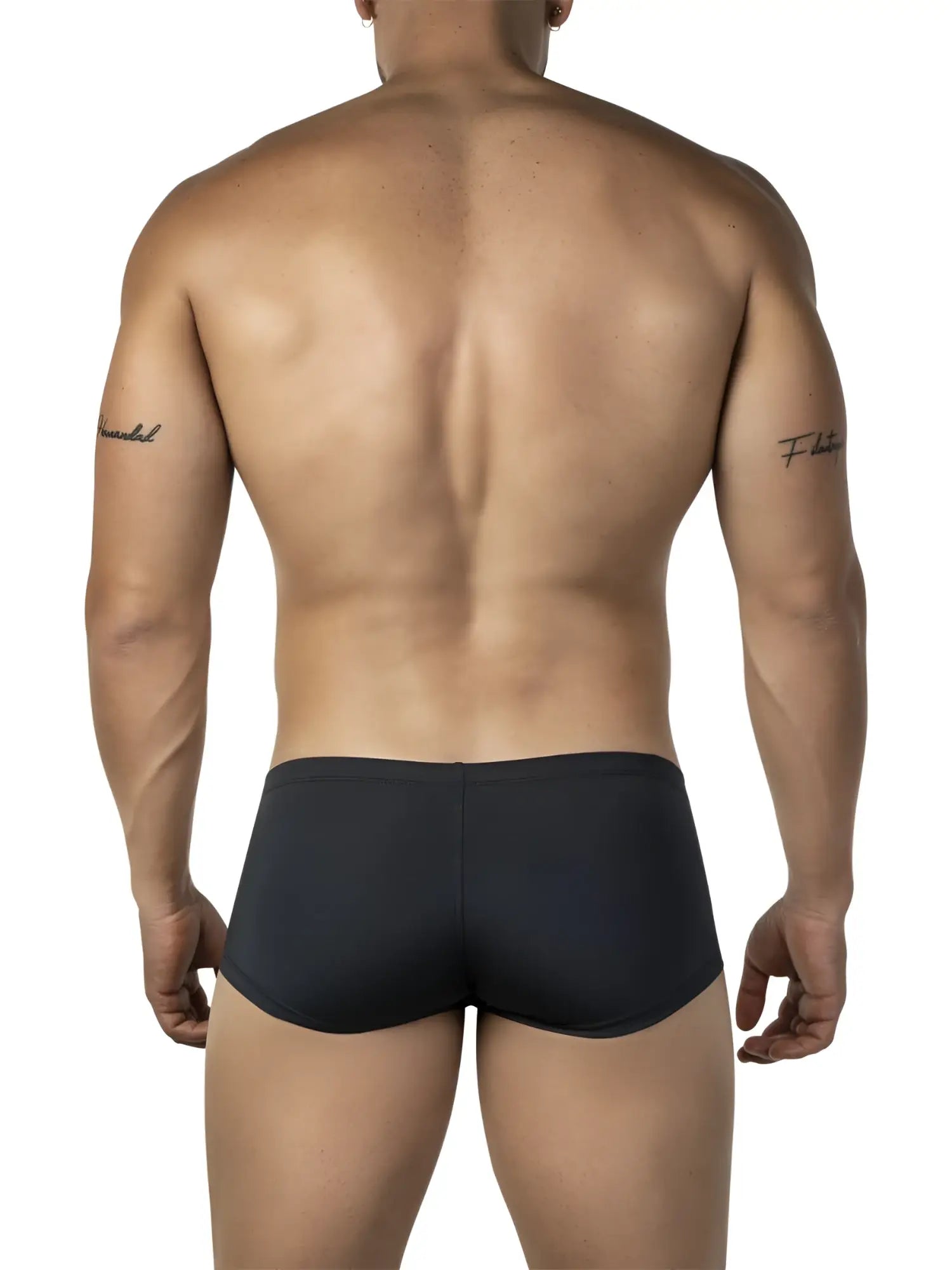 Black clever 26068 3pk australian latin trunks in smooth stretchy fabric with a sleek design in multi-colored option