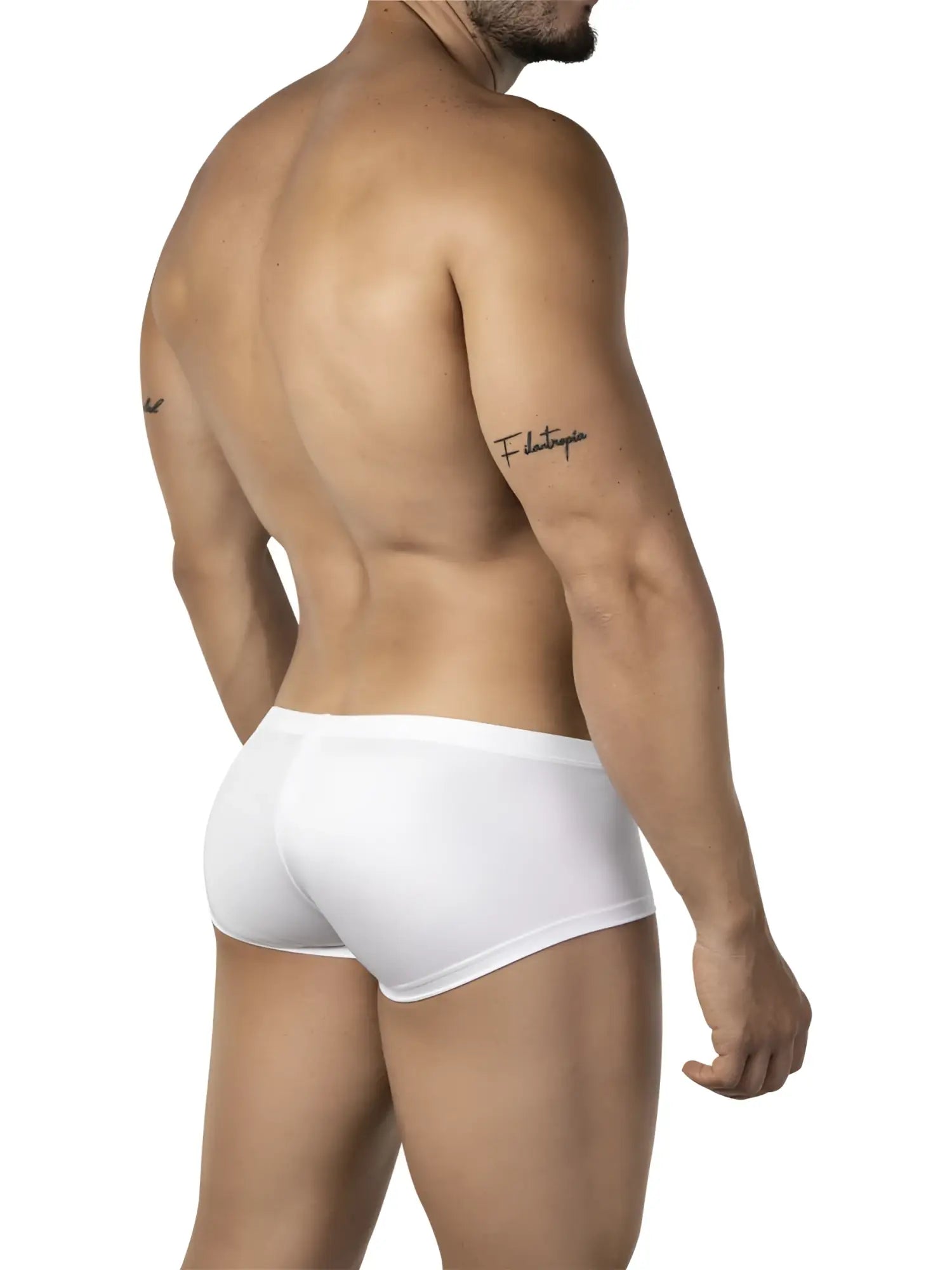 White briefs from clever 26069 3pk australian latin trunks with a smooth form-fitting design in multi-colored fabric