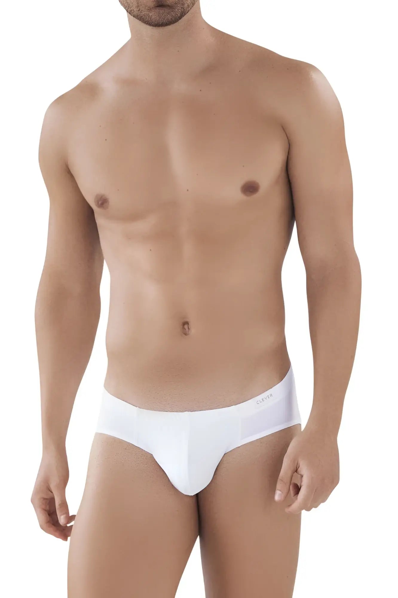 White calvin klein briefs with smooth form-fitting design from clever 519940 2pk australian briefs black-white pack