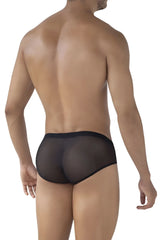 Black sheer mesh briefs from clever 519962 3pk australian latin briefs in black color and mesh material