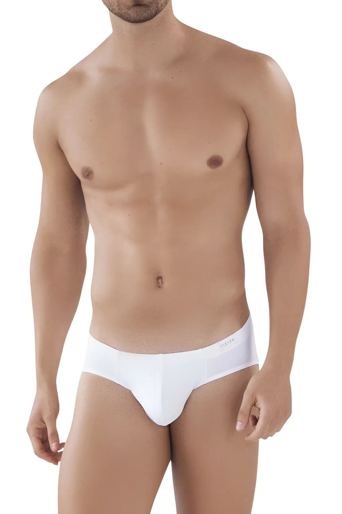 White Calvin Klein briefs in a smooth form-fitting design from Clever 5373 Australian Latin briefs collection