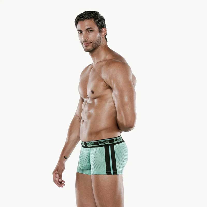 Code 22 Motion Push Up Boxer Sous-vêtement Turquoise 2062-09 Taille 2XL