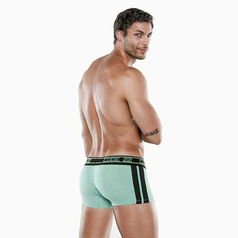 Code 22 Motion Push Up Boxer Sous-vêtement Turquoise 2062-09 Taille 2XL