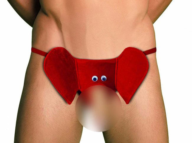 Collection X Elephant Benjamin G String Underwear Red 805000035971 Size One Size