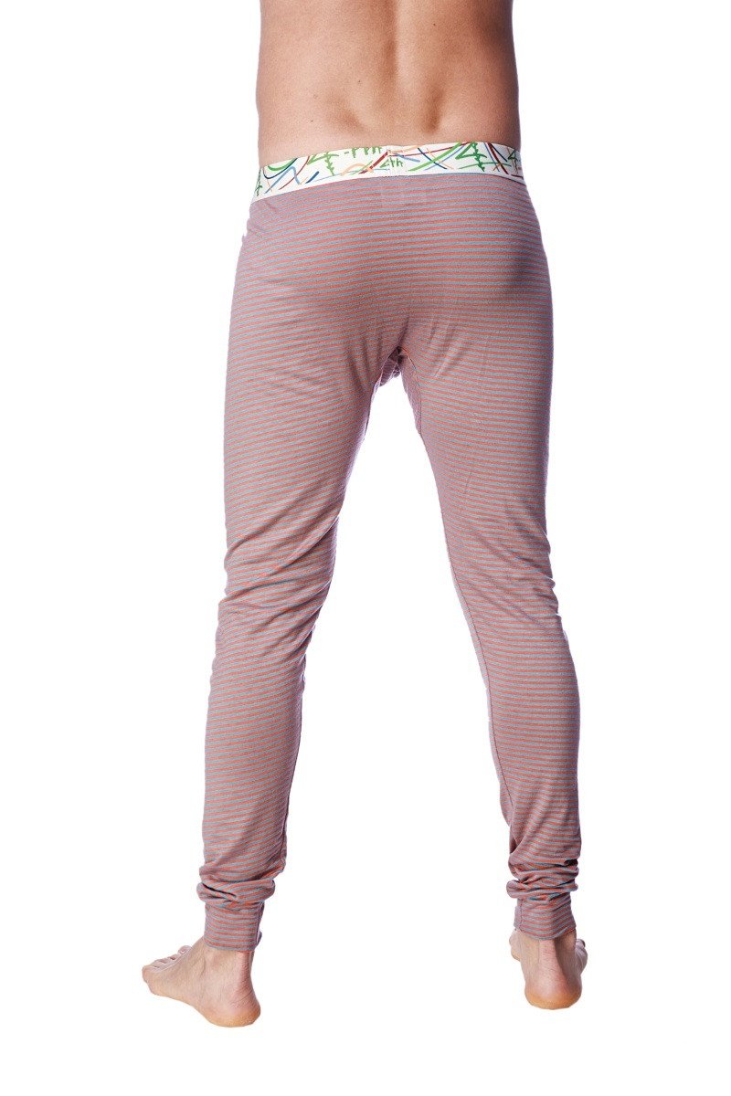 Pantalon de yoga thermique Crosstrain (rayures rouges et grises)