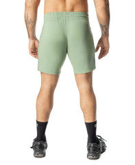 Delta rugby short mint green athletic shorts with elastic waistband and minimalist design for sportswear use