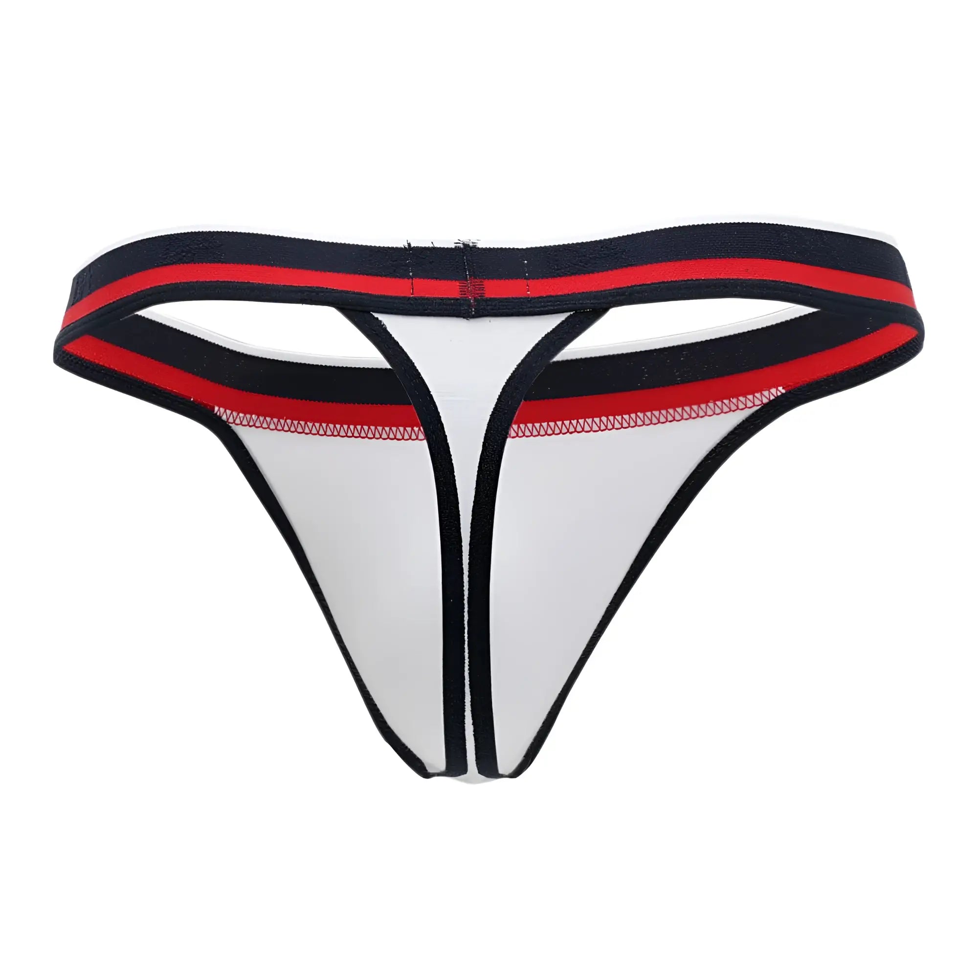 White doreanse 1218-wht metro thong with black and red trim designed for comfortable everyday wear