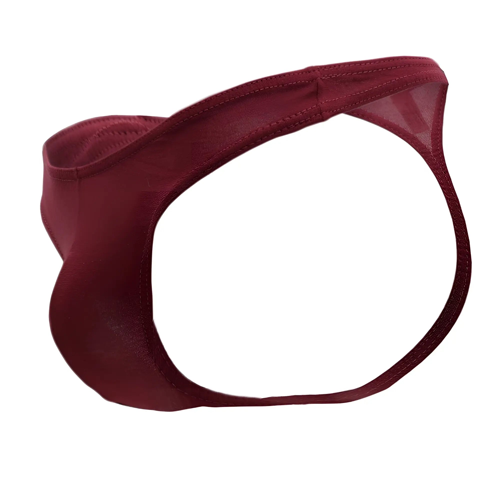 Doreanse 1280-BRD hang-loose thong in bordeaux color made of smooth stretchy fabric with reinforced stitching
