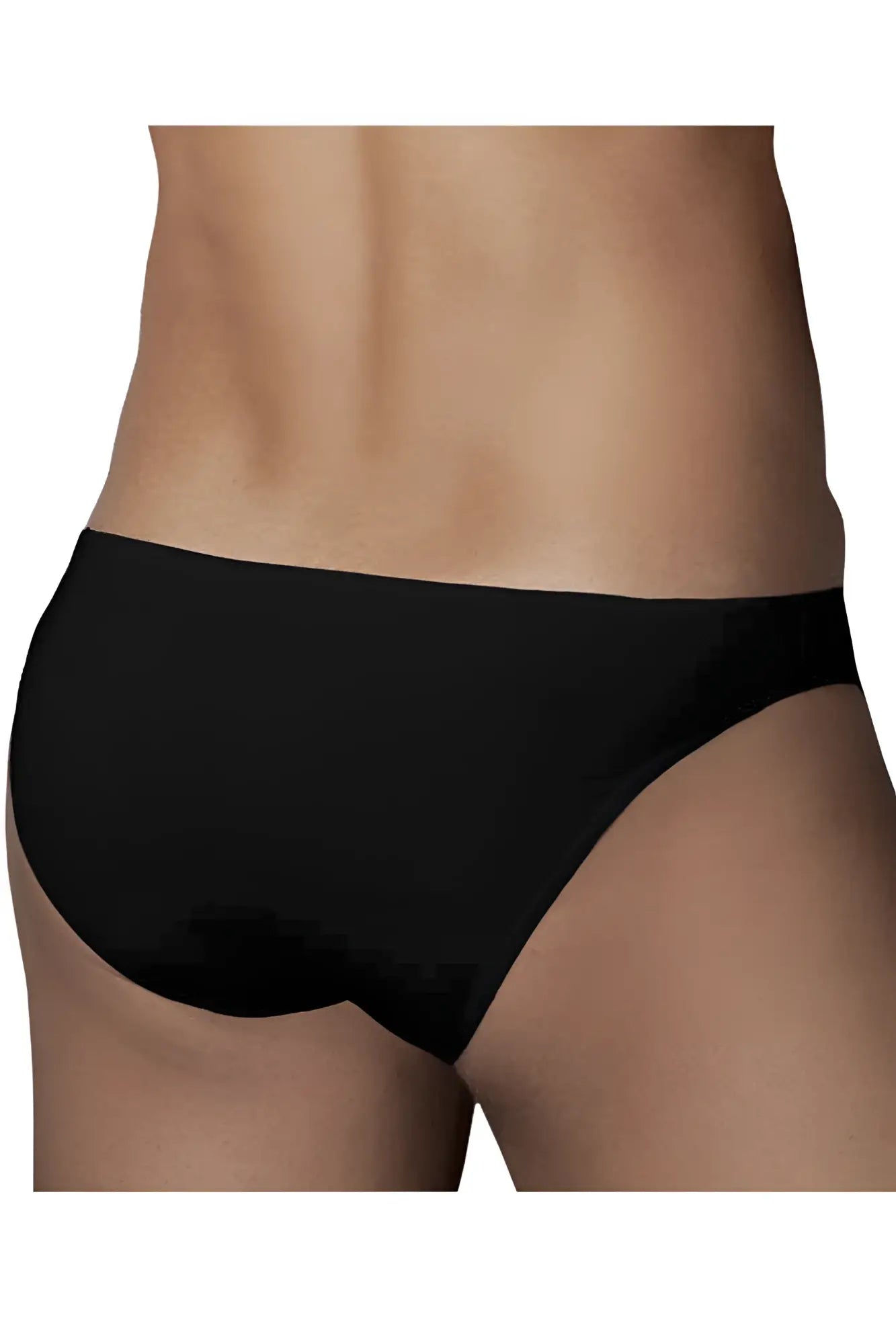 Black doreanse 1281-blk hang-loose bikini brief with smooth form-fitting design in comfortable fabric