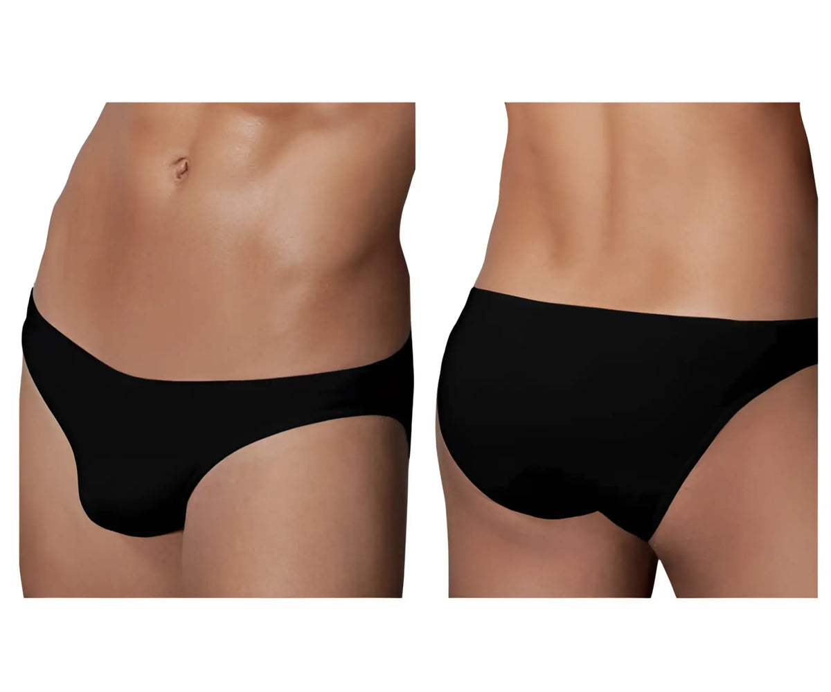 Black doreanse 1281-blk hang-loose bikini brief with smooth form-fitting design for comfortable wear
