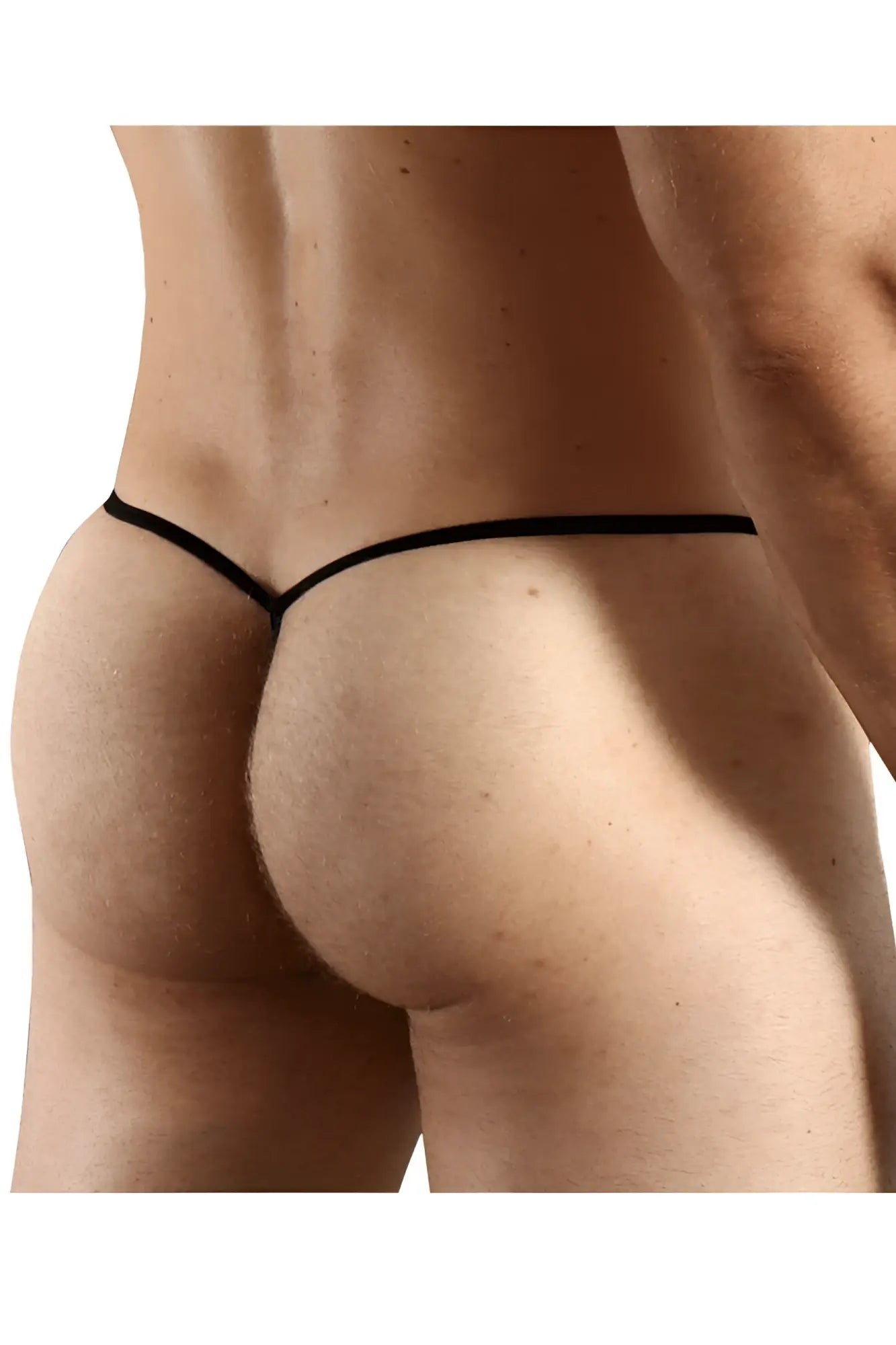 Black doreanse 1306-blu mesh g-string thong with thin sleek design showing the back side of the underwear