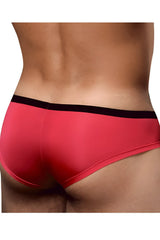 Doreanse 1377-fuc boost cheeky brief in fuchsia red with black waistband designed for comfortable everyday wear