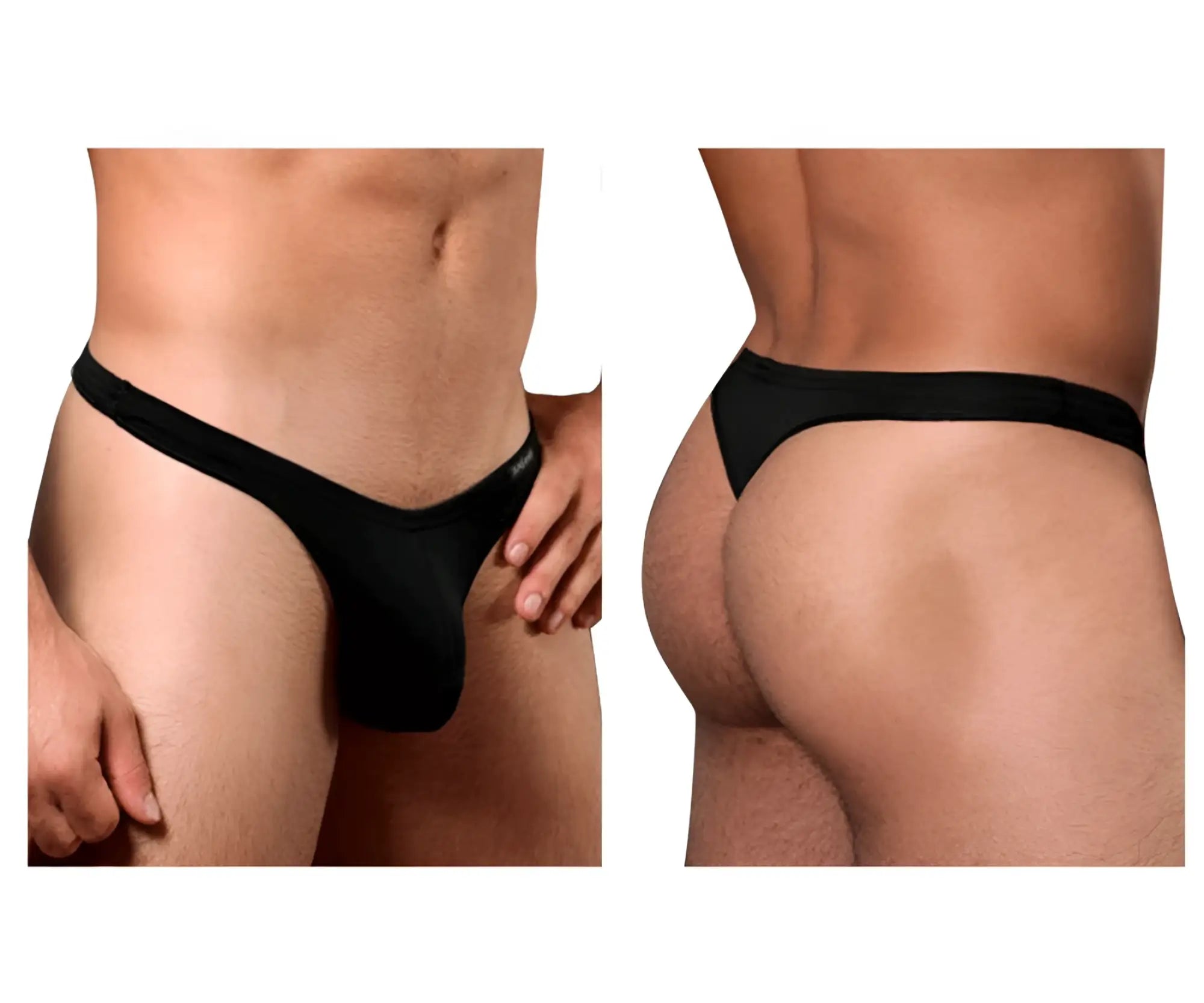 Black Doreanse 1392-BLK euro thong underwear with smooth, form-fitting design made from soft material