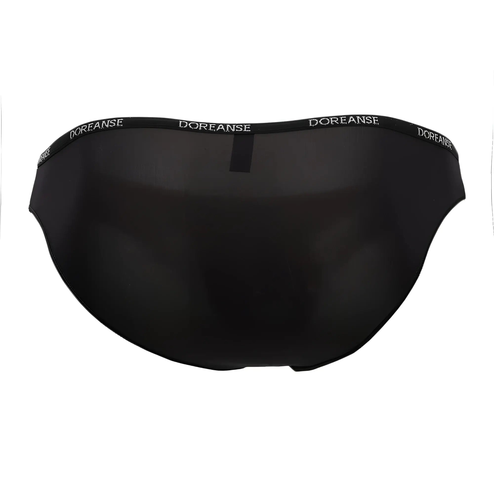 Black doreanse 1395-blk aire bikini briefs with smooth stretchy fabric and branded waistband in black