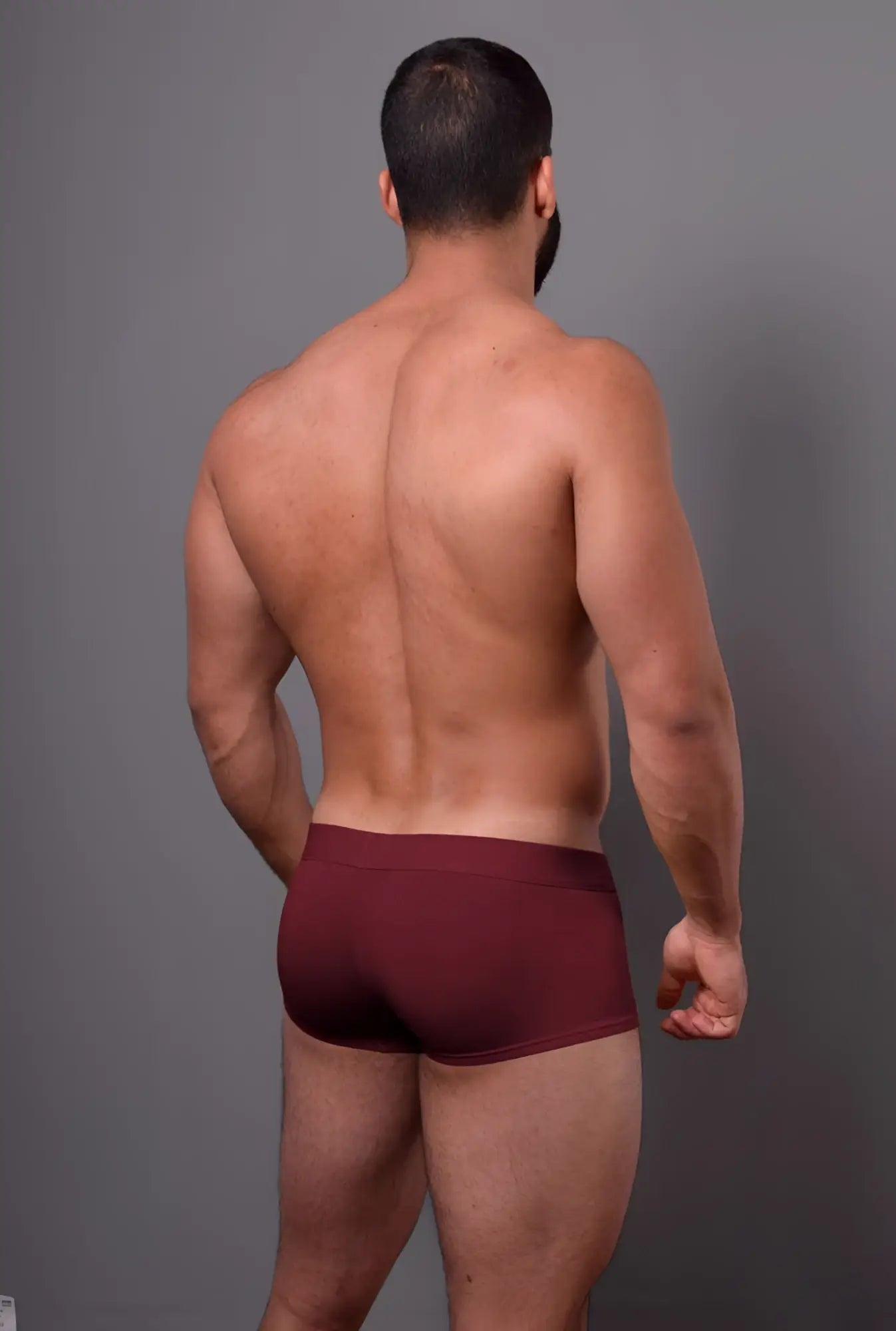 Doreanse 1760-BRD low-rise trunk in bordeaux with snug form-fitting design for comfortable daily wear