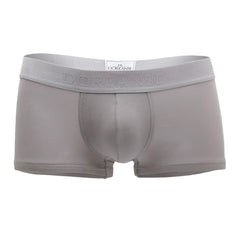 Gray doreanse 1760-gry low-rise men’s briefs with textured waistband and subtle brand embroidery