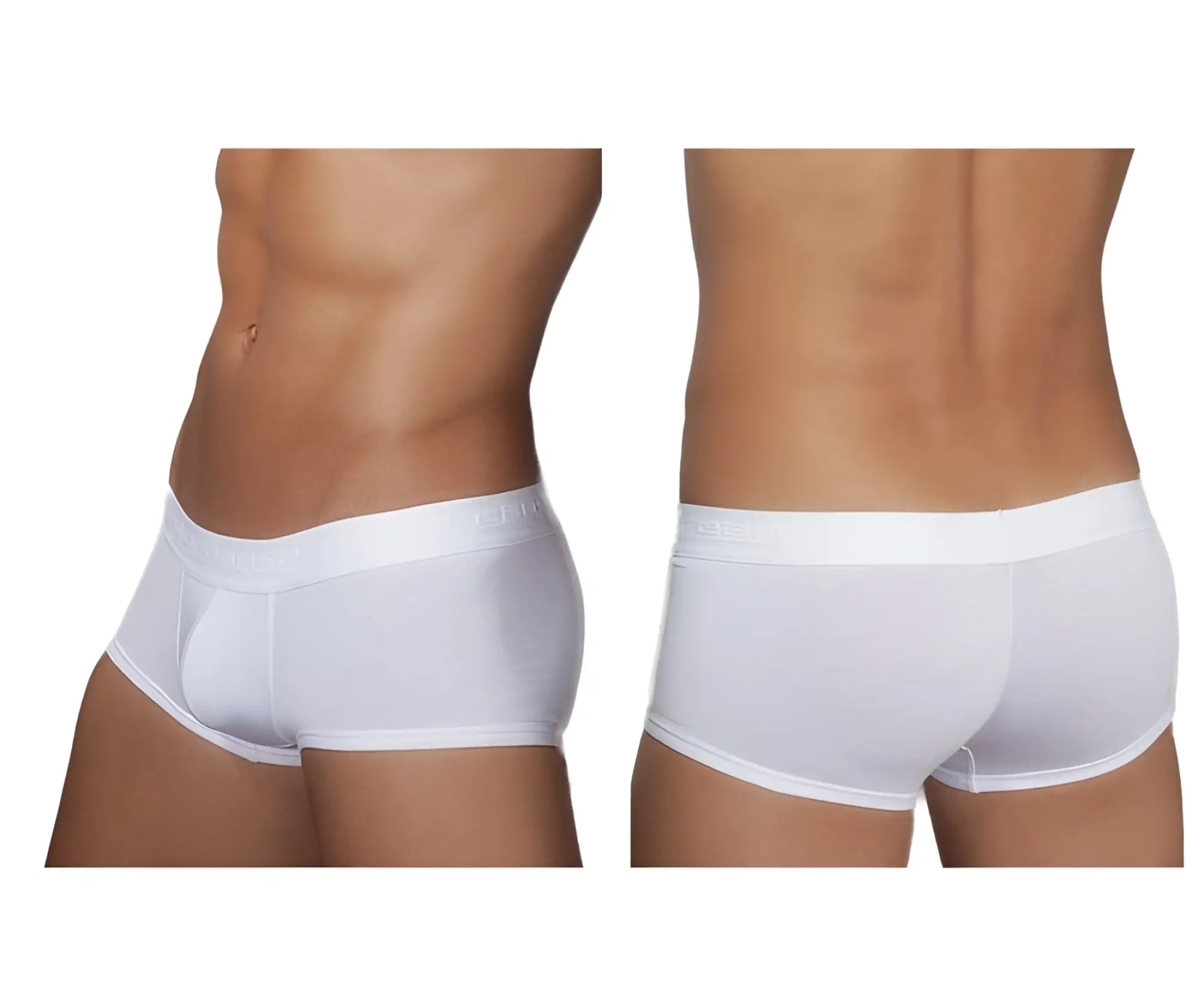 Doreanse 1760-wht low-rise white men’s briefs with smooth form-fitting design and elastic waistband