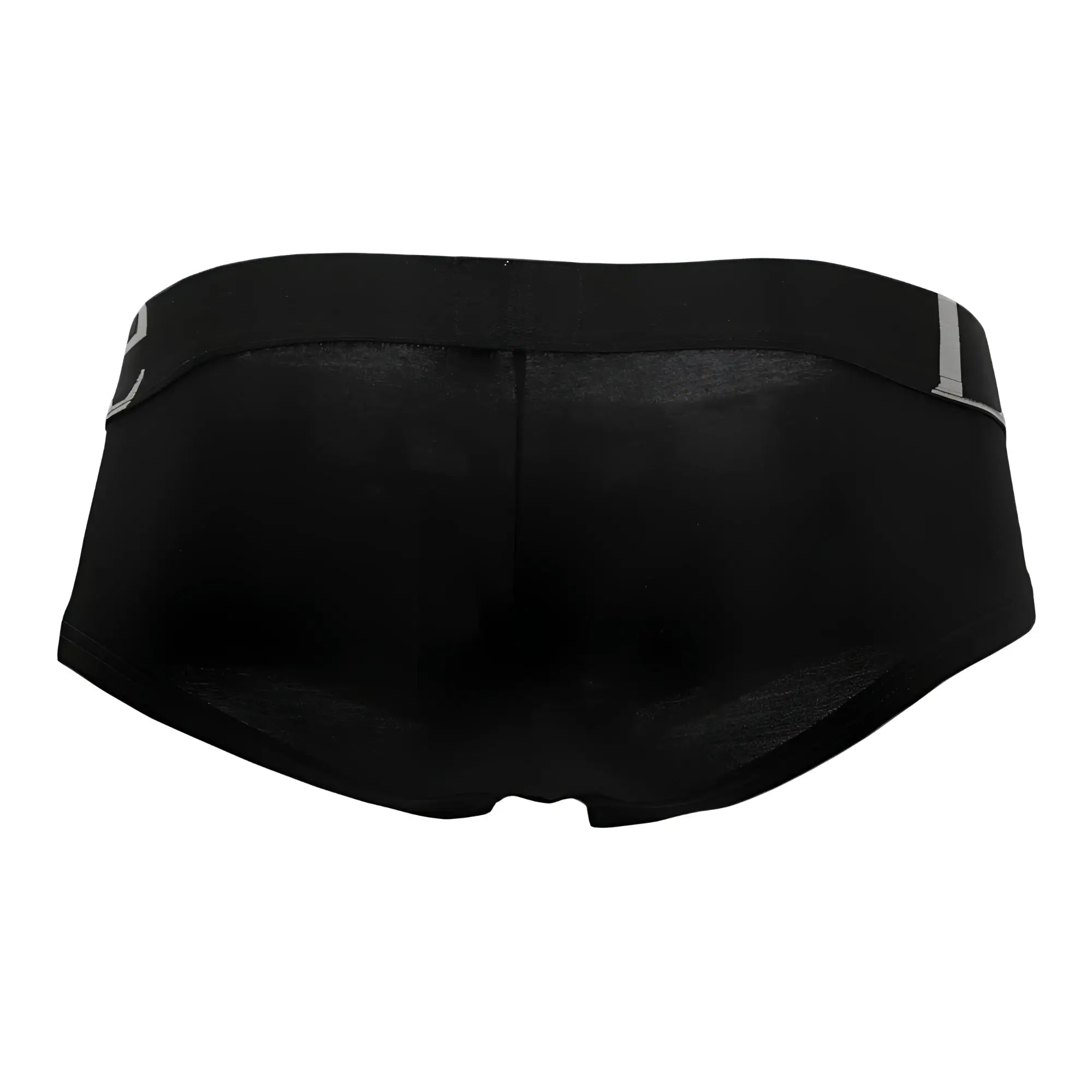 Doreanse 1779-BLK black briefs with sleek form-fitting design and subtle silver trim along the waistband