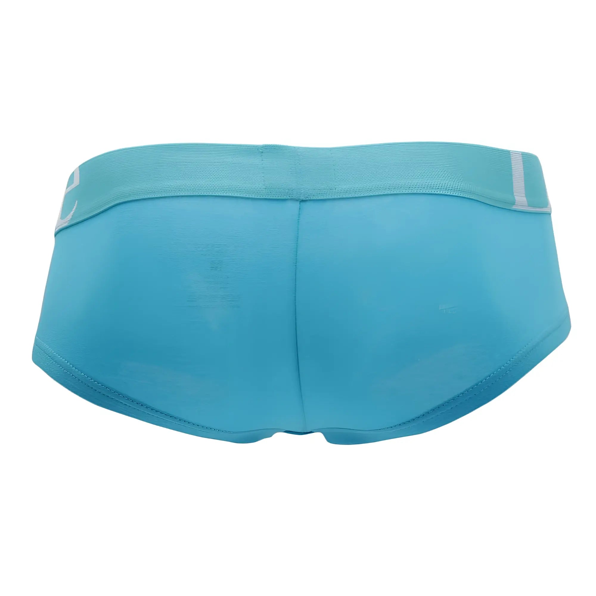 Light blue men’s briefs doreanse 1779-trq pouch mini trunk with matching elastic waistband and white stripe detail