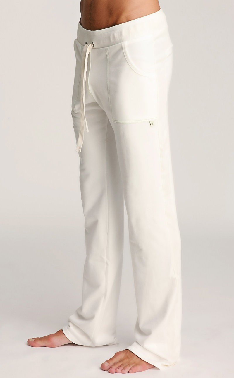 Pantalon de survêtement Eco-Track & Yoga (blanc)