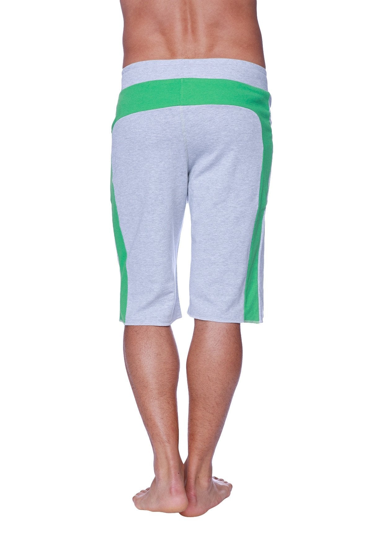 Short Eco-Track (Gris chiné avec vert)