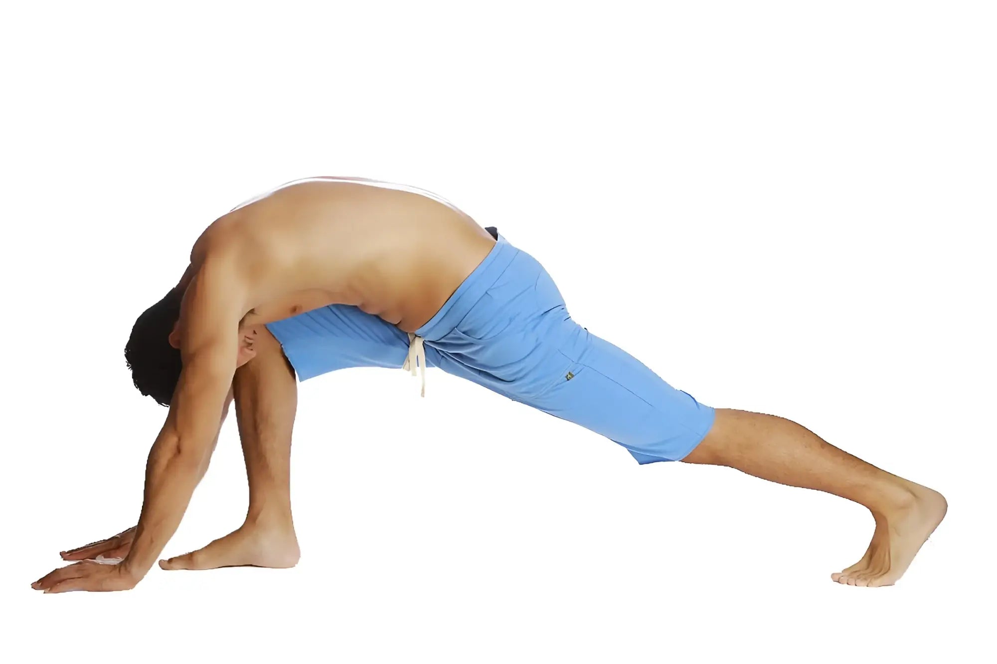 Eco-track short ice blue athletic shorts with white drawstring and subtle side pockets for activewear use