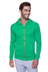 Edge Form-fit Crossover Yoga Track Performance Hoodie (Bambusgrün)