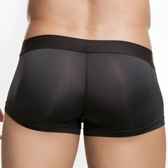 Black mesh briefs Edipous ED5404 boxer brief with solid black elastic waistband for comfortable everyday wear