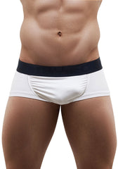 Ergowear Feel XV Boxer Brief Underwear White/Navy EW0626 EPFE05W Size S