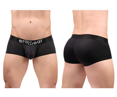 Black ergo wear ew1689 max flow trunks with textured mesh fabric and ergonomic design for enhanced comfort