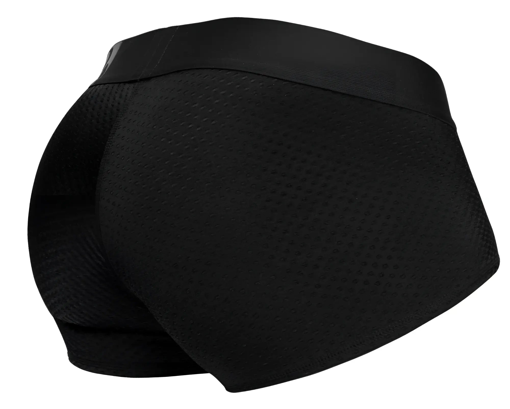 ErgoWear ew1689 max flow black mesh briefs with a solid waistband for breathable comfortable support