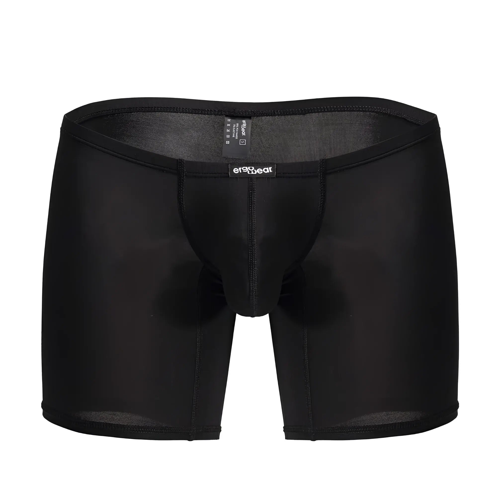 Black ergoWear EW1702 X4D boxer briefs with smooth form-fitting design and reinforced stitching for ergonomic comfort