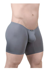 Gray ergo wear ew1706 x4d boxer briefs with supportive pouch seamless construction for comfortable wear