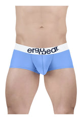 Light blue ergonomic cotton briefs with white waistband and ergo wear logo for comfortable everyday support
