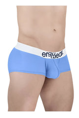 Light blue ergo wear ew1713 max cotton trunks with white waistband and black logo text for men