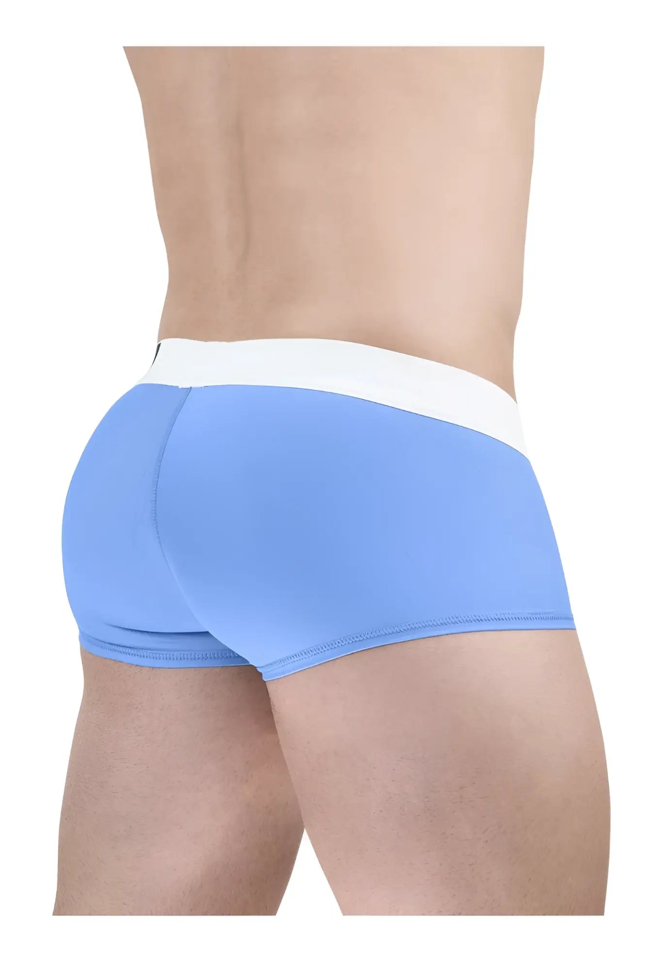 Light blue ergo wear ew1713 max cotton trunks with white waistband breathable cotton briefs for everyday comfort