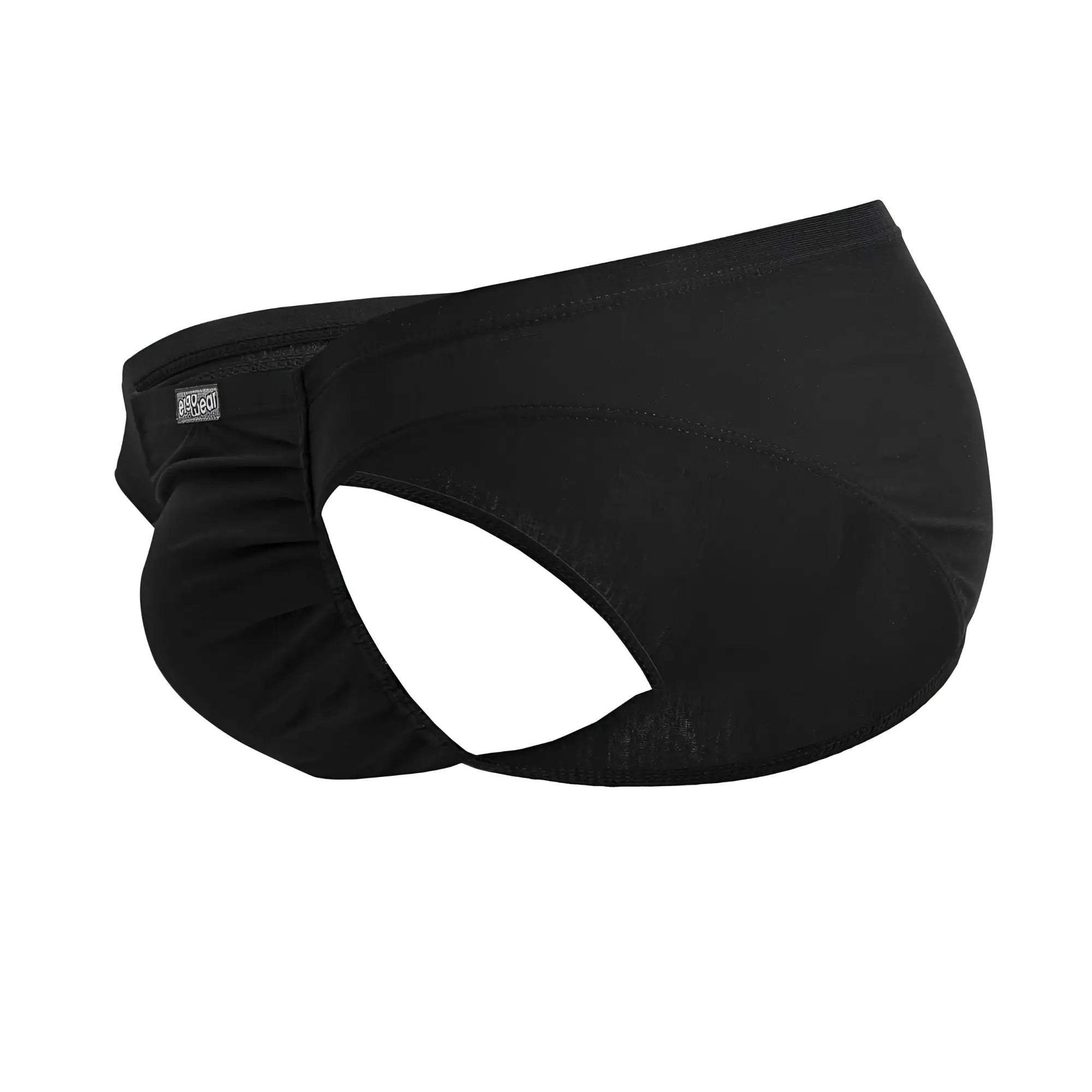 Black mens briefs ergowear ew1727 feel gr8 cotton bikini with contoured design and elastic waistband in black